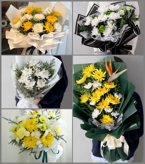 山东莱芜莱城区羊里镇王王石村白事花束代送